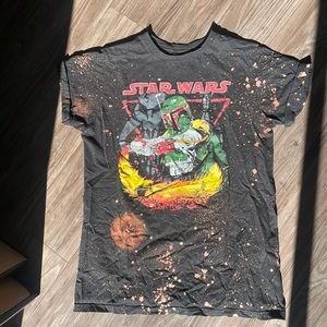 Custom Star Wars acid wash tshirt